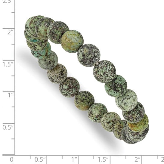 African Pine Agate Stretch Bracelet