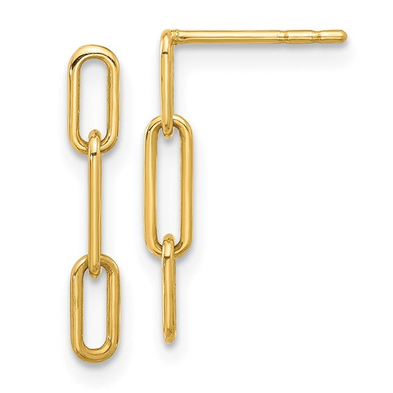 14KY Chain Link Earrings