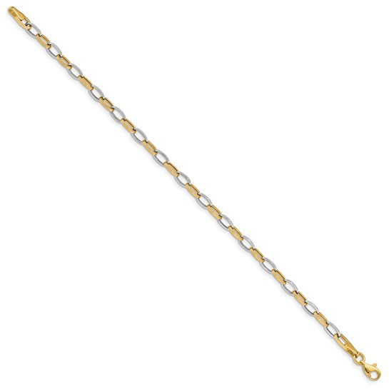 Two-Tone Chain Link Bracelet