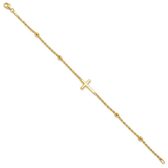 10KY Cross Bracelet Rope Chain