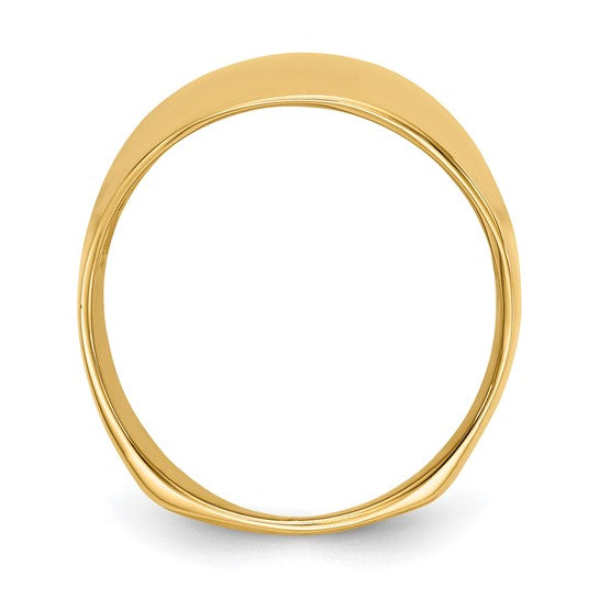 10KY Polished Dome Ring
