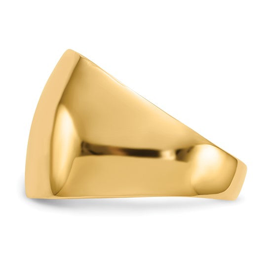 10KY Polished Dome Ring