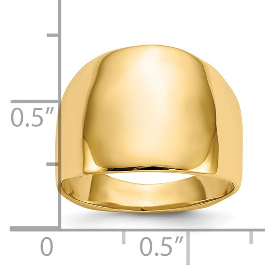 10KY Polished Dome Ring