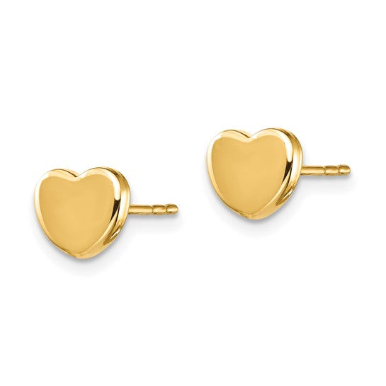 Polished Heart Earrings