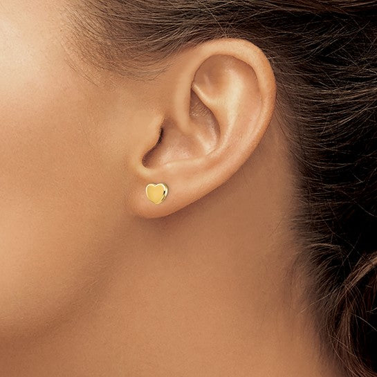 Polished Heart Earrings
