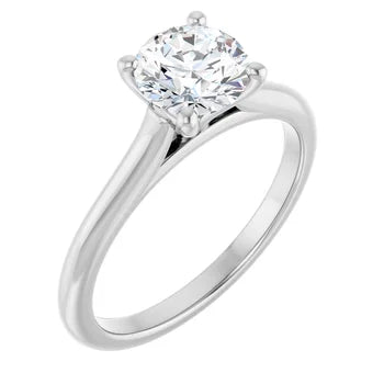 Platinum 1CT Lab Created Engagement Ring