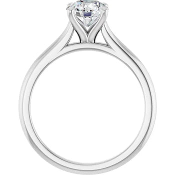 Platinum 1CT Lab Created Engagement Ring