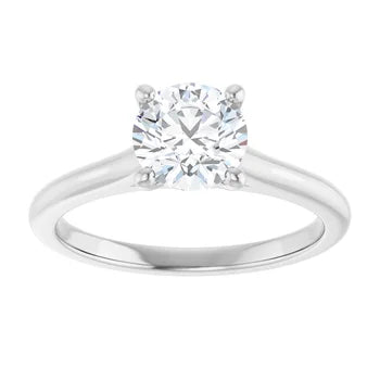 Platinum 1CT Lab Created Engagement Ring