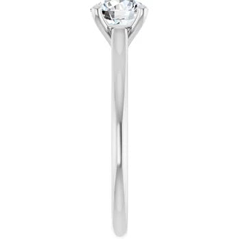 Platinum 1CT Lab Created Engagement Ring