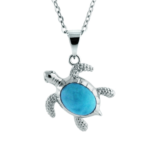 Alamea Sterling Silver Turtle Pendant