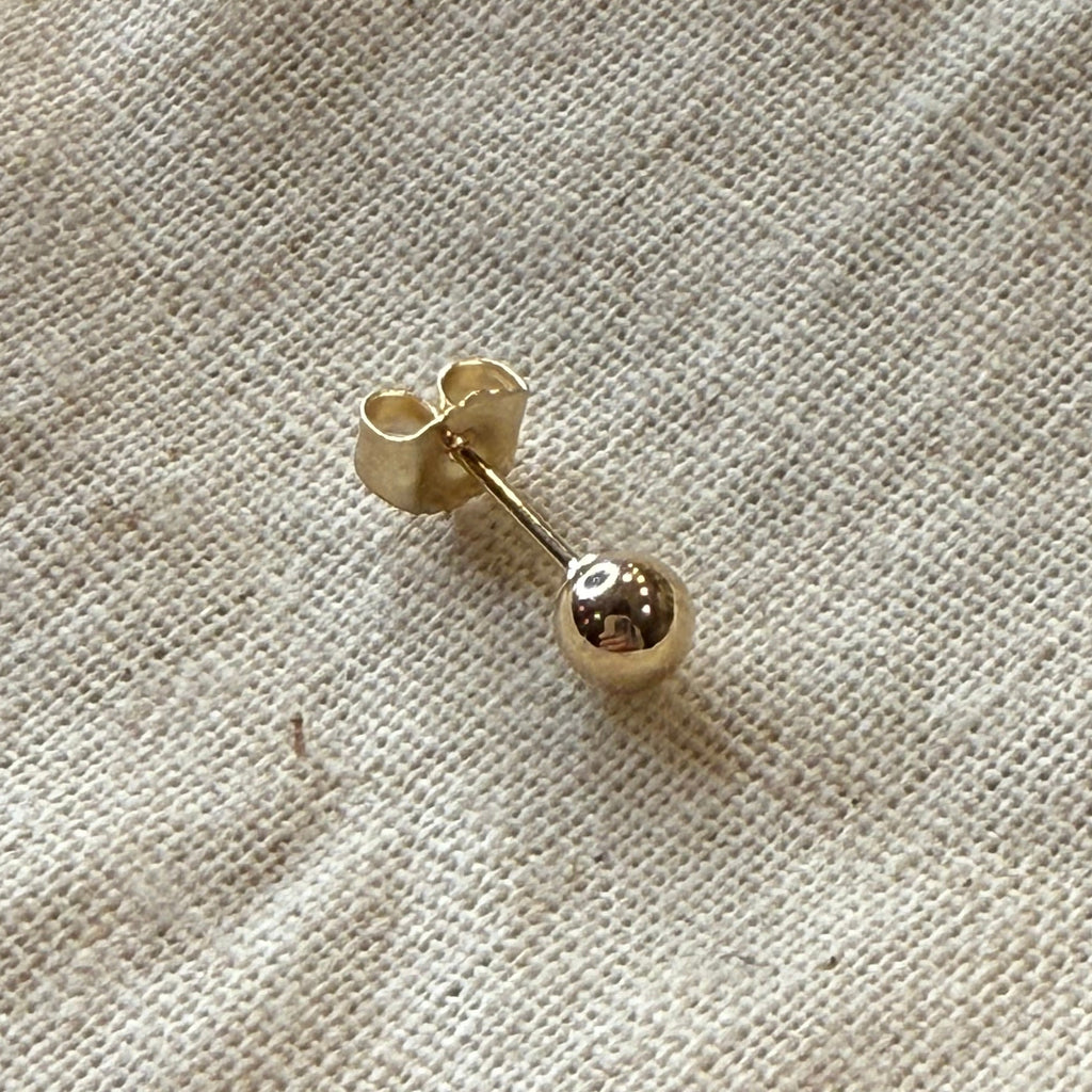 14KY 4mm Ball Stud Earring