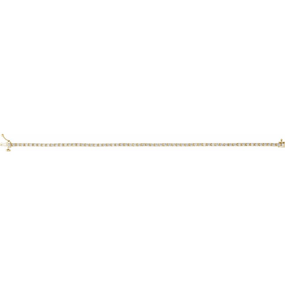 Natural Origin 7.25" Diamond Tennis Bracelet (Various Weights & Metals)