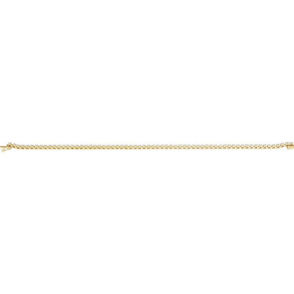 Natural Origin 7.25" Diamond Tennis Bracelet (Various Weights & Metals)