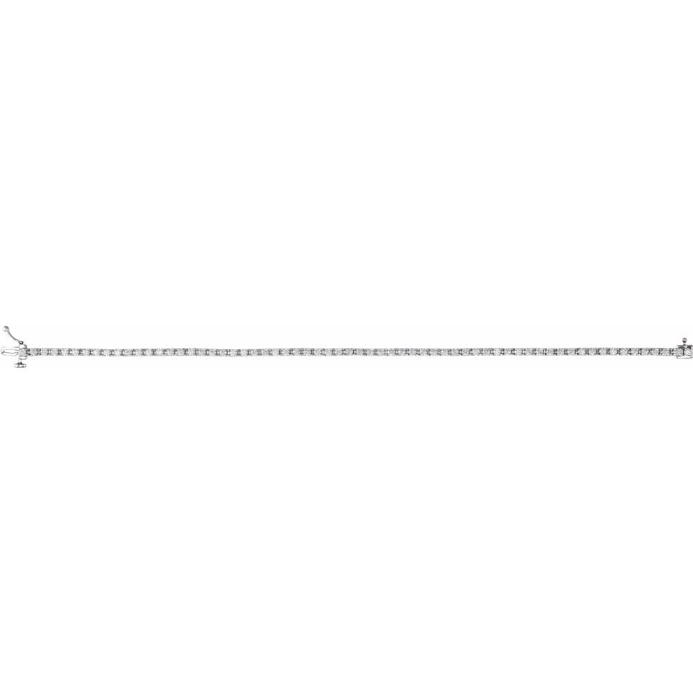 Natural Origin 7.25" Diamond Tennis Bracelet (Various Weights & Metals)