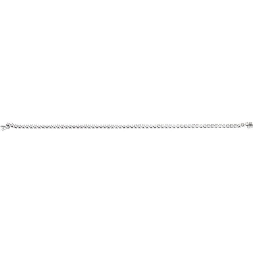 Natural Origin 7.25" Diamond Tennis Bracelet (Various Weights & Metals)