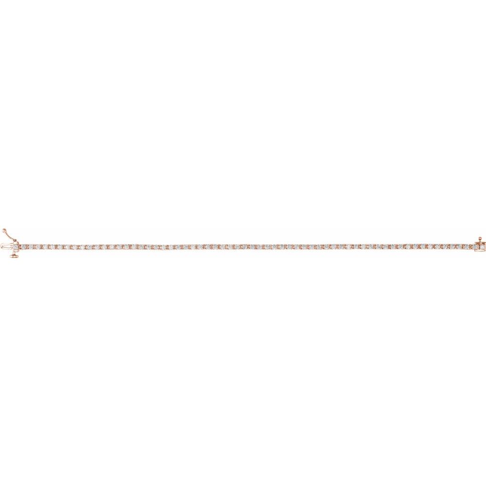 Natural Origin 7.25" Diamond Tennis Bracelet (Various Weights & Metals)