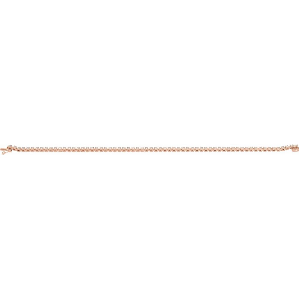 Natural Origin 7.25" Diamond Tennis Bracelet (Various Weights & Metals)