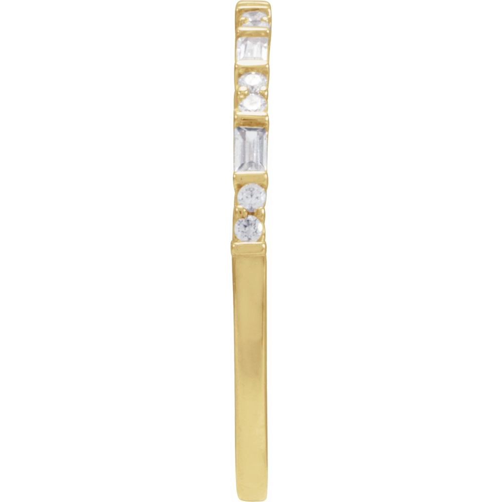 14KY 1/5CTW Diamond Stackable Band