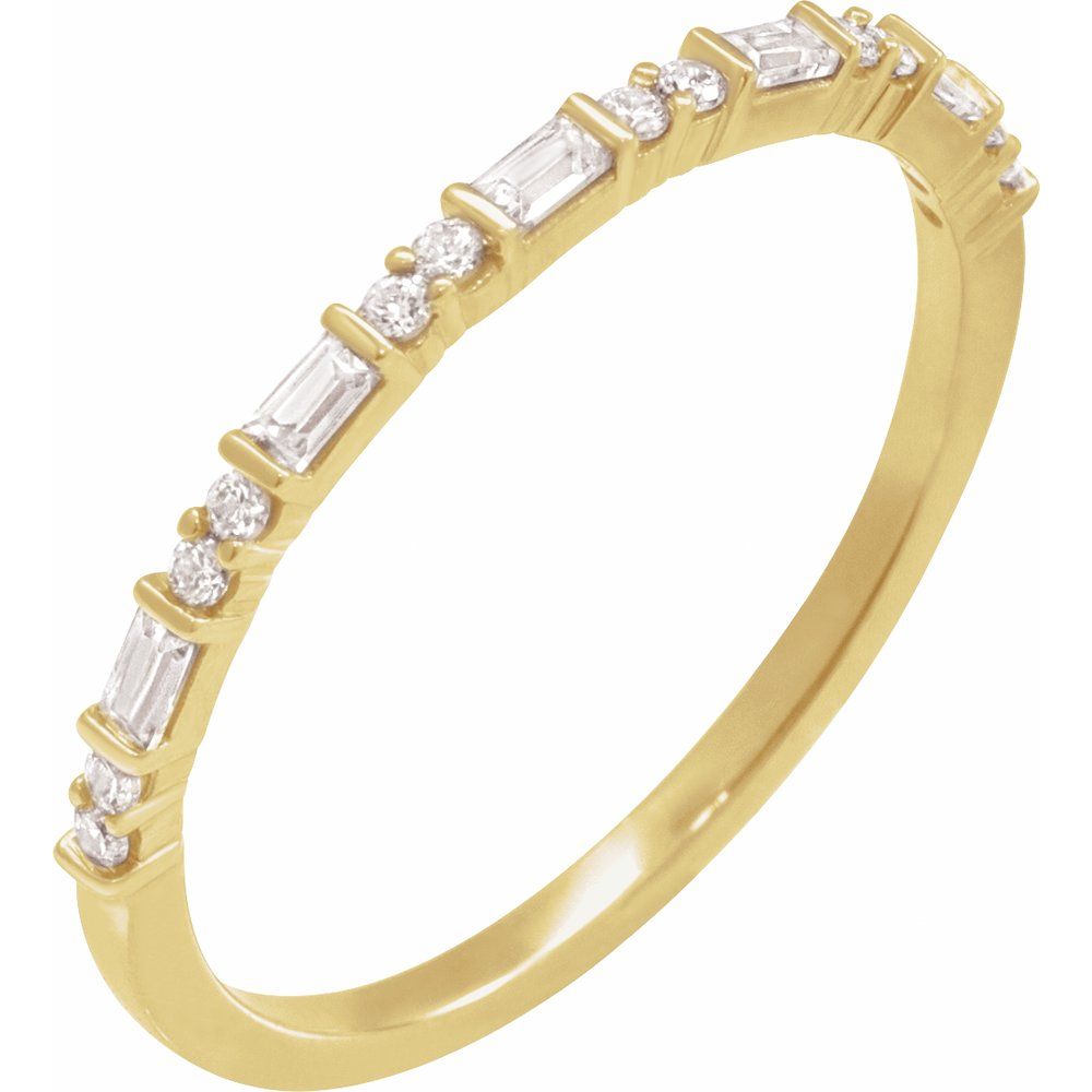 14KY 1/5CTW Diamond Stackable Band
