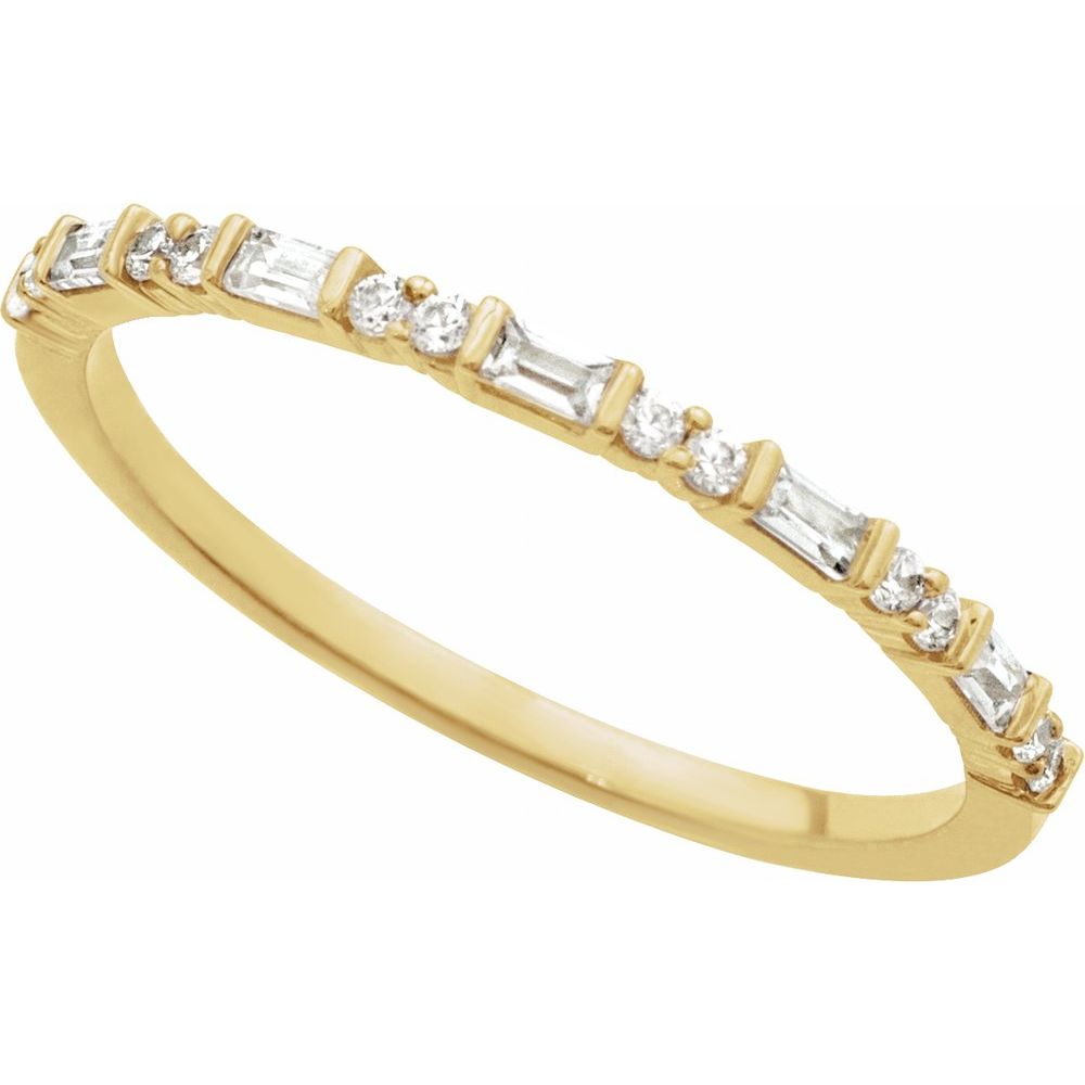14KY 1/5CTW Diamond Stackable Band
