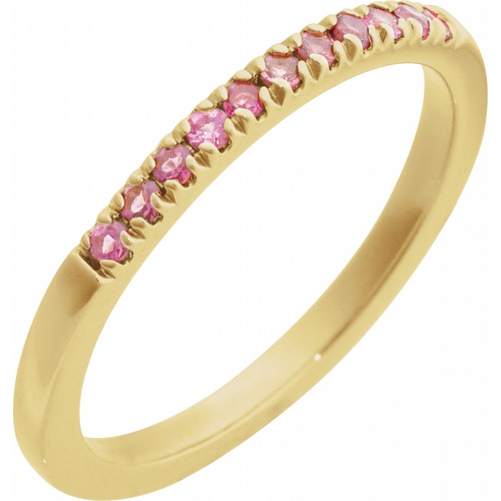 Pink Tourmaline Stackable Band