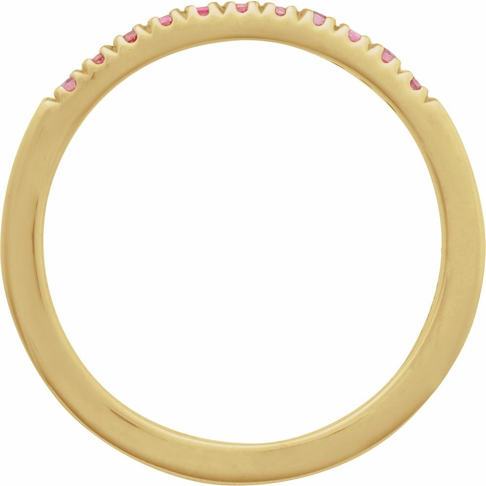 Pink Tourmaline Stackable Band