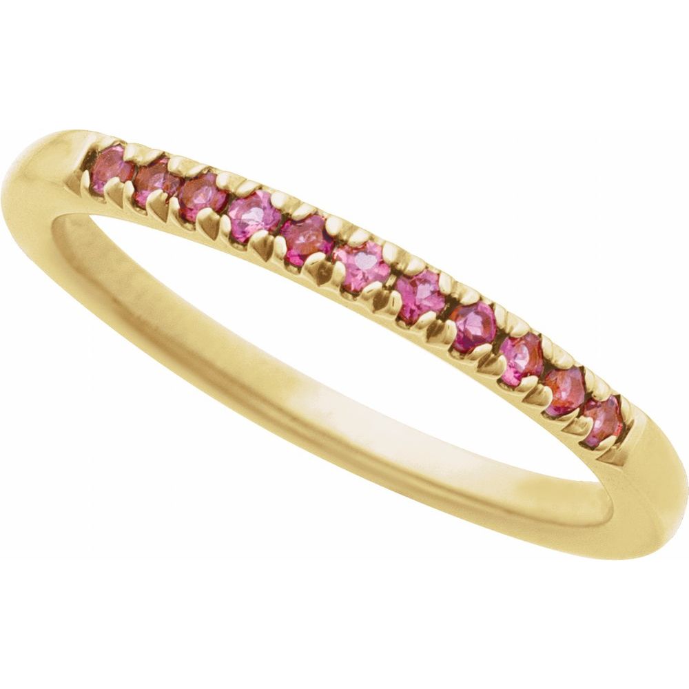 Pink Tourmaline Stackable Band