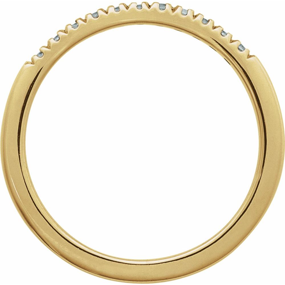 Aquamarine Stackable Band
