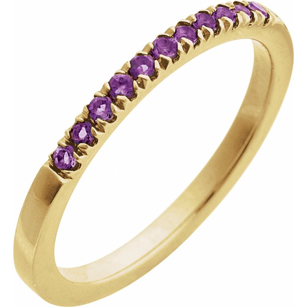 Amethyst Stackable Band