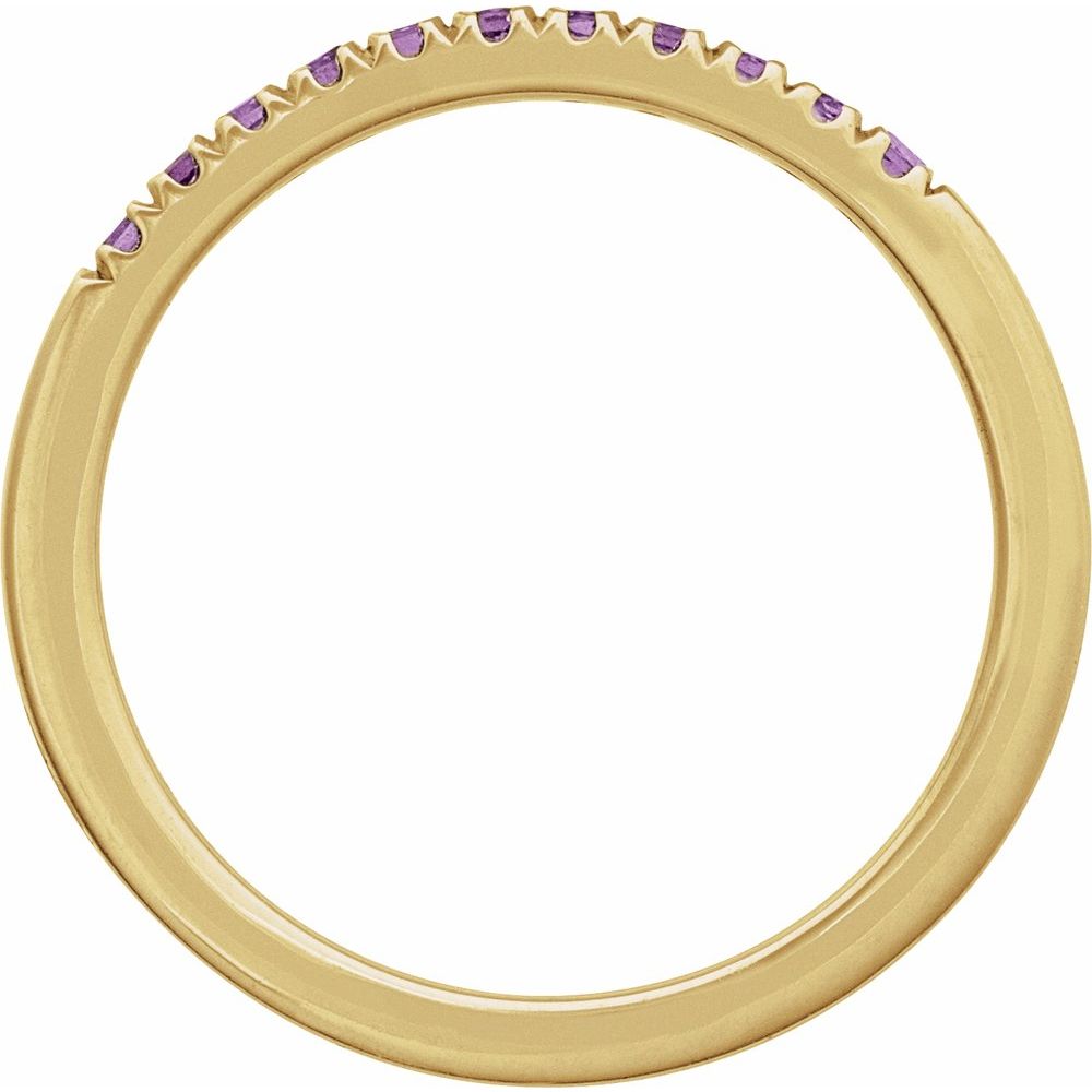 Amethyst Stackable Band
