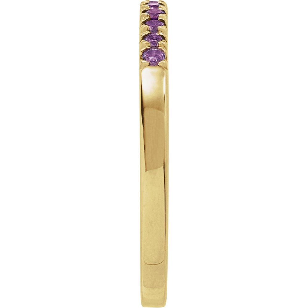 Amethyst Stackable Band