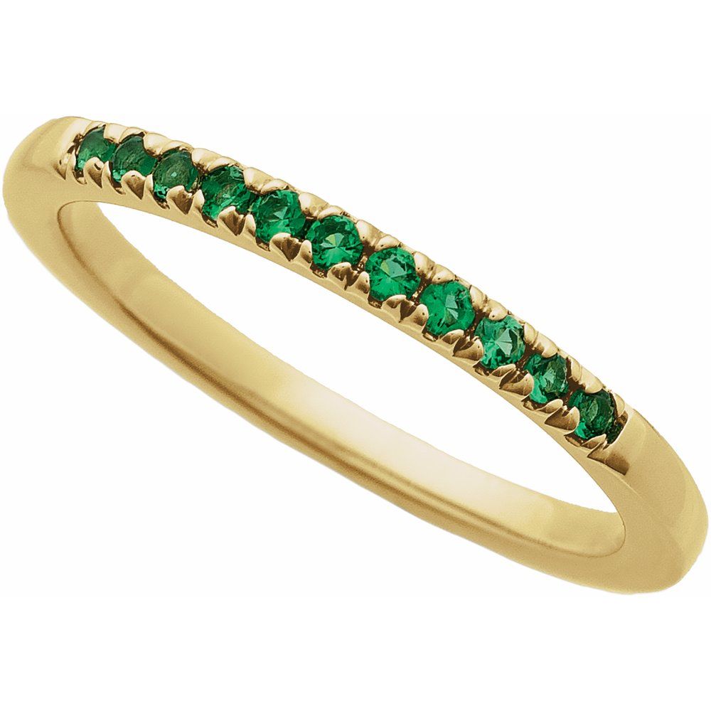 Emerald Stackable Band