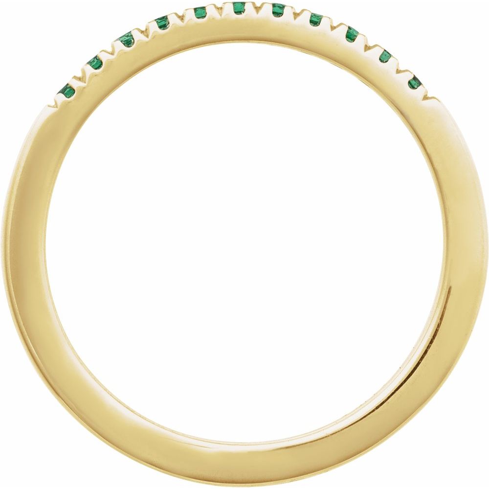 Emerald Stackable Band
