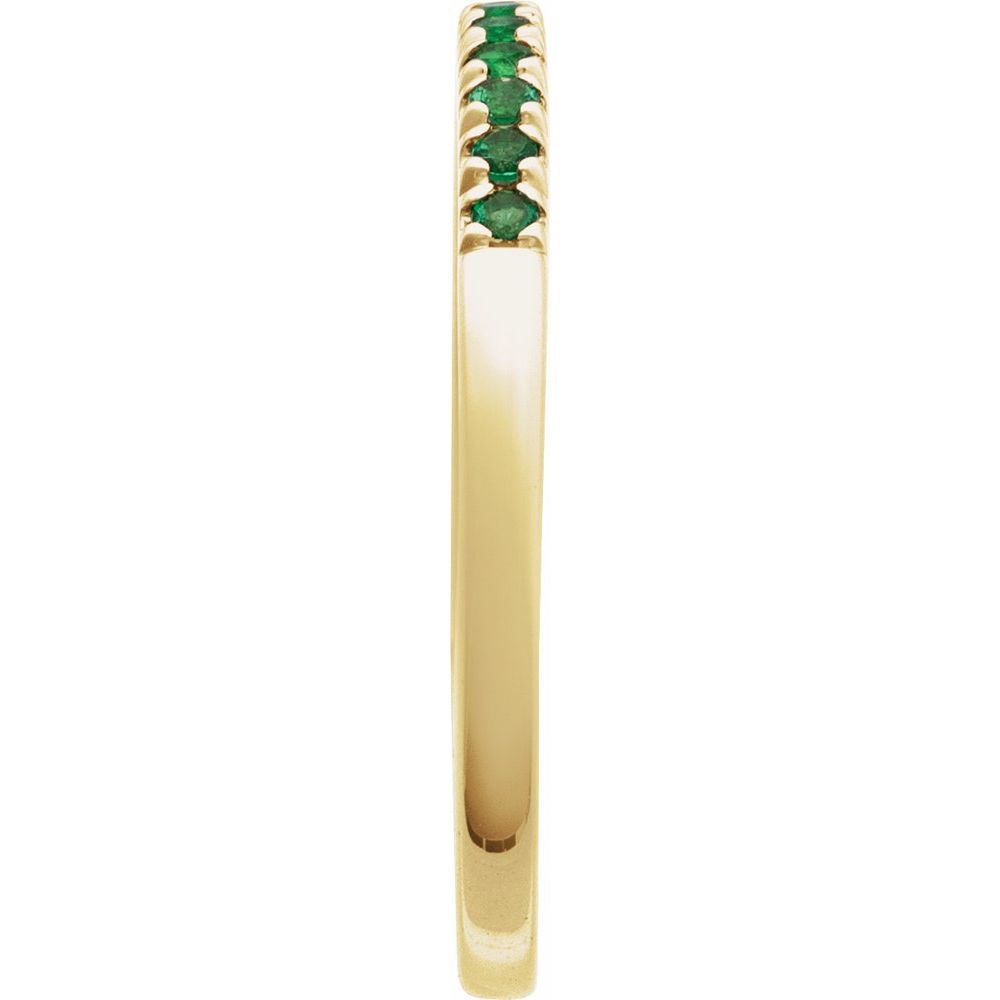 Emerald Stackable Band
