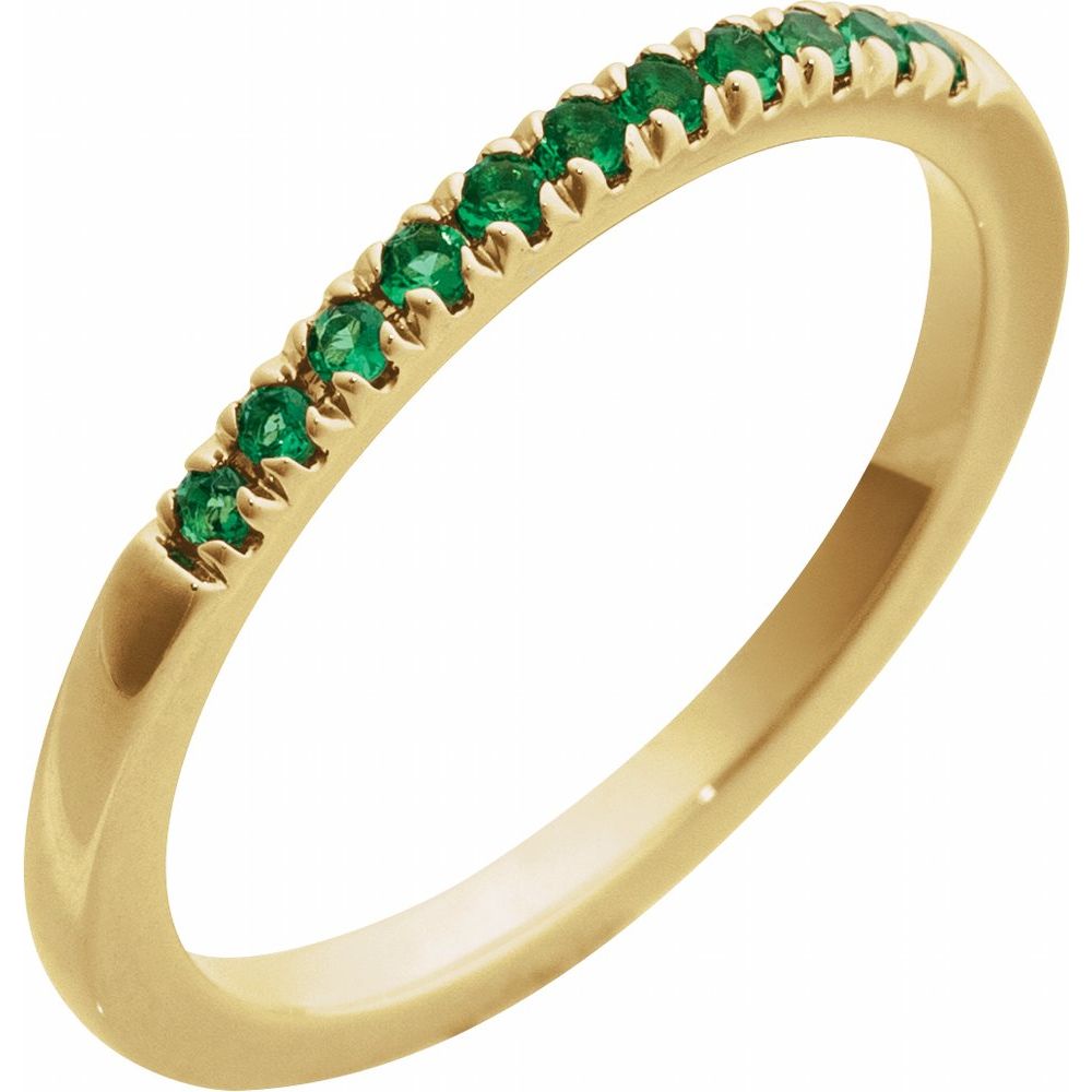 Emerald Stackable Band