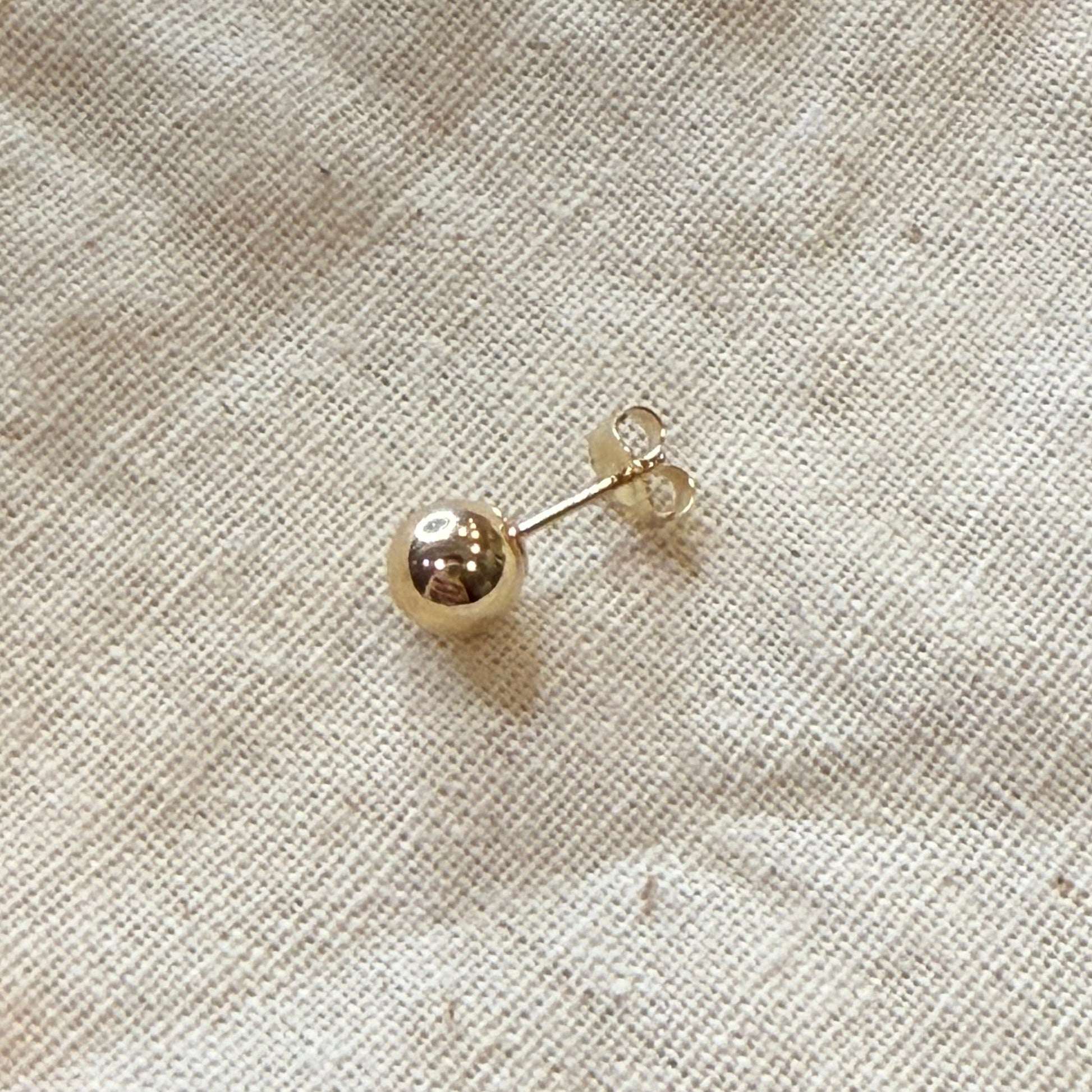14KY 6mm Ball Stud Earring