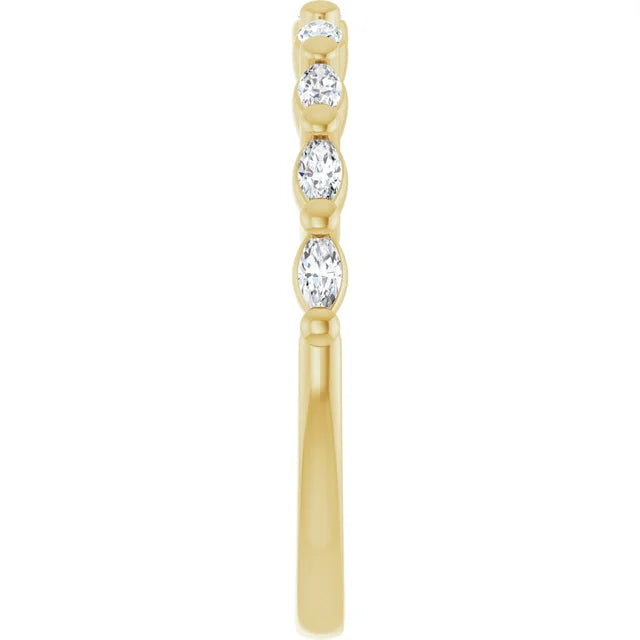 14KY 1/4CTW Lab-Created Diamond Band