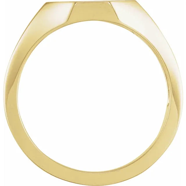 Engravable Octagonal Signet Ring (Available in Silver & Various Golds)