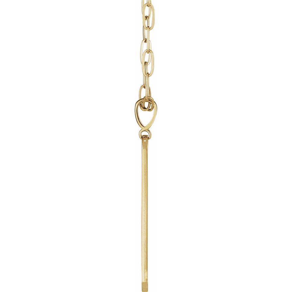 18" Engravable Bar Necklace