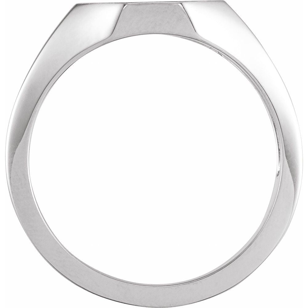 Engravable Octagonal Signet Ring (Available in Silver & Various Golds)