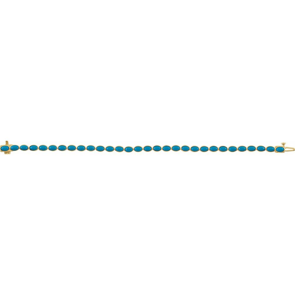 Turquoise Line Bracelet
