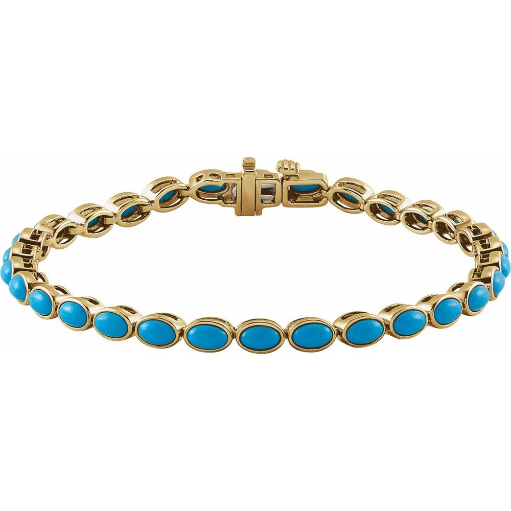 Turquoise Line Bracelet