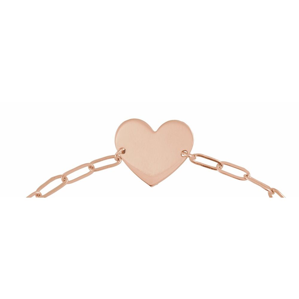 Engravable Heart 7" Bracelet