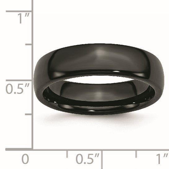 Black Ceramic Band (4-8mm Options Available)