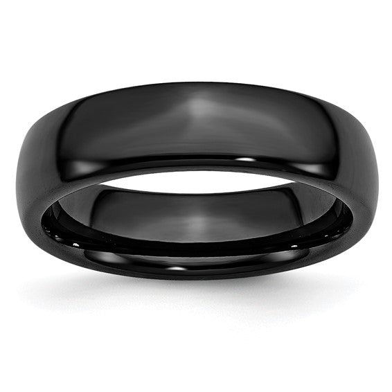 Black Ceramic Band (4-8mm Options Available)