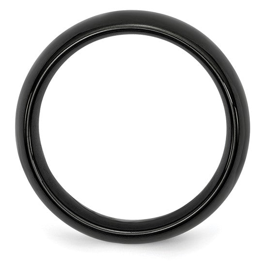 Black Ceramic Band (4-8mm Options Available)