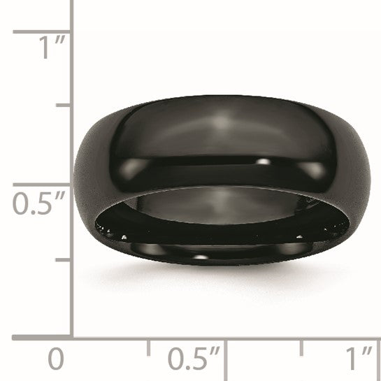 Black Ceramic Band (4-8mm Options Available)