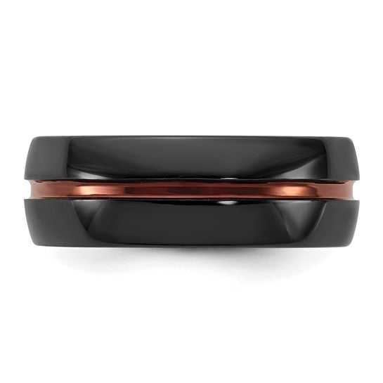Ceramic 8mm Wedding Band