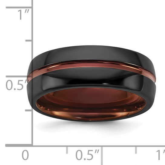 Ceramic 8mm Wedding Band