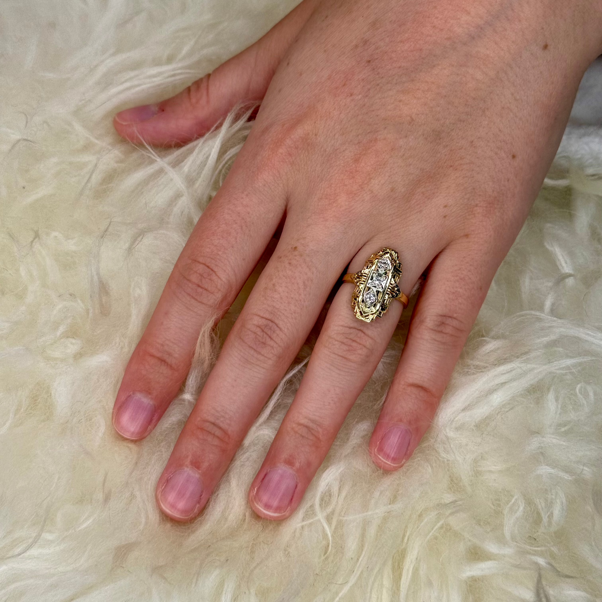 Estate Art-Deco Diamond Ring
